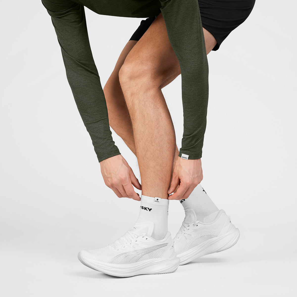Saysky Combat Quarter Socks White 101 SA80007
