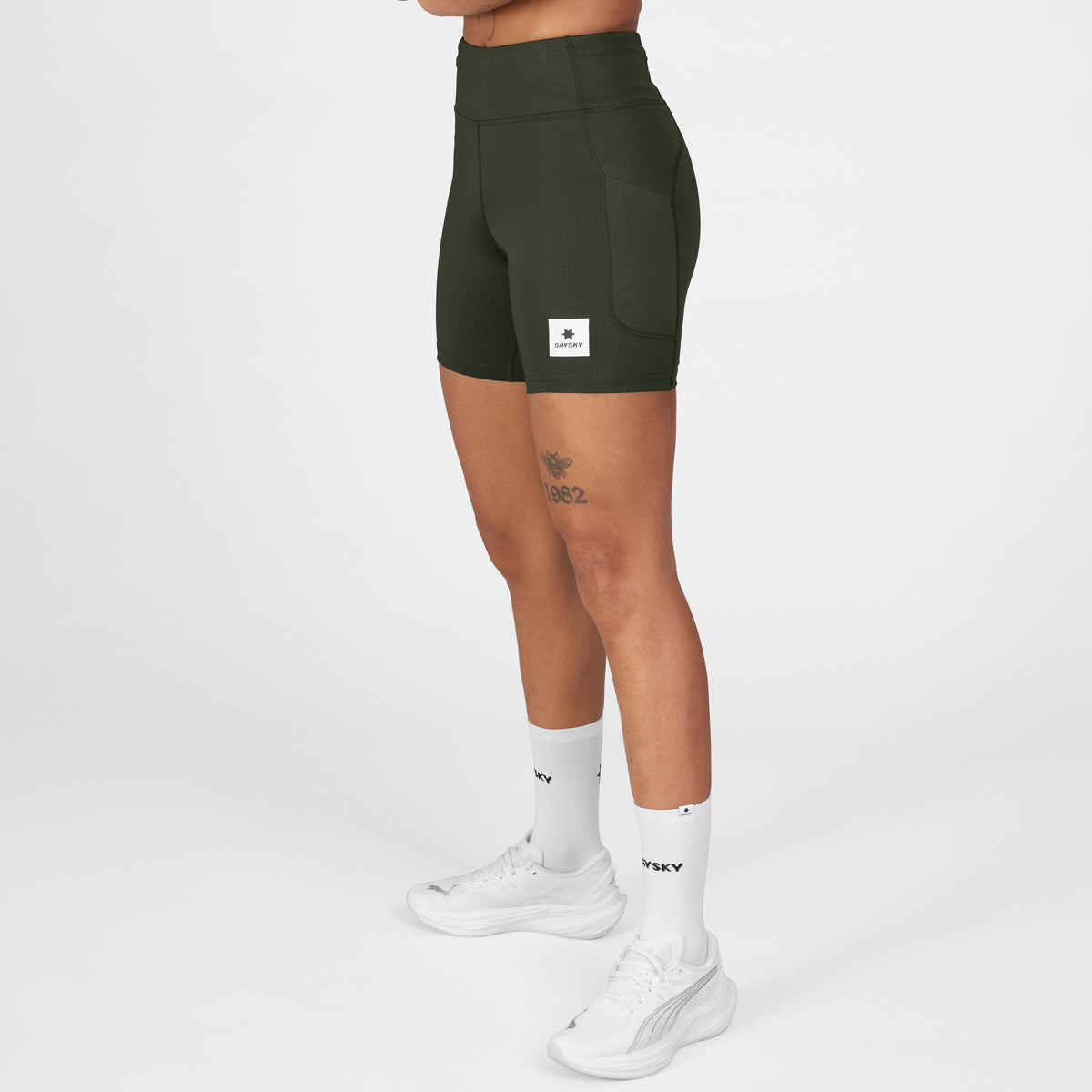 Saysky Combat+ Short Tights 7'' Green 301 SW55003