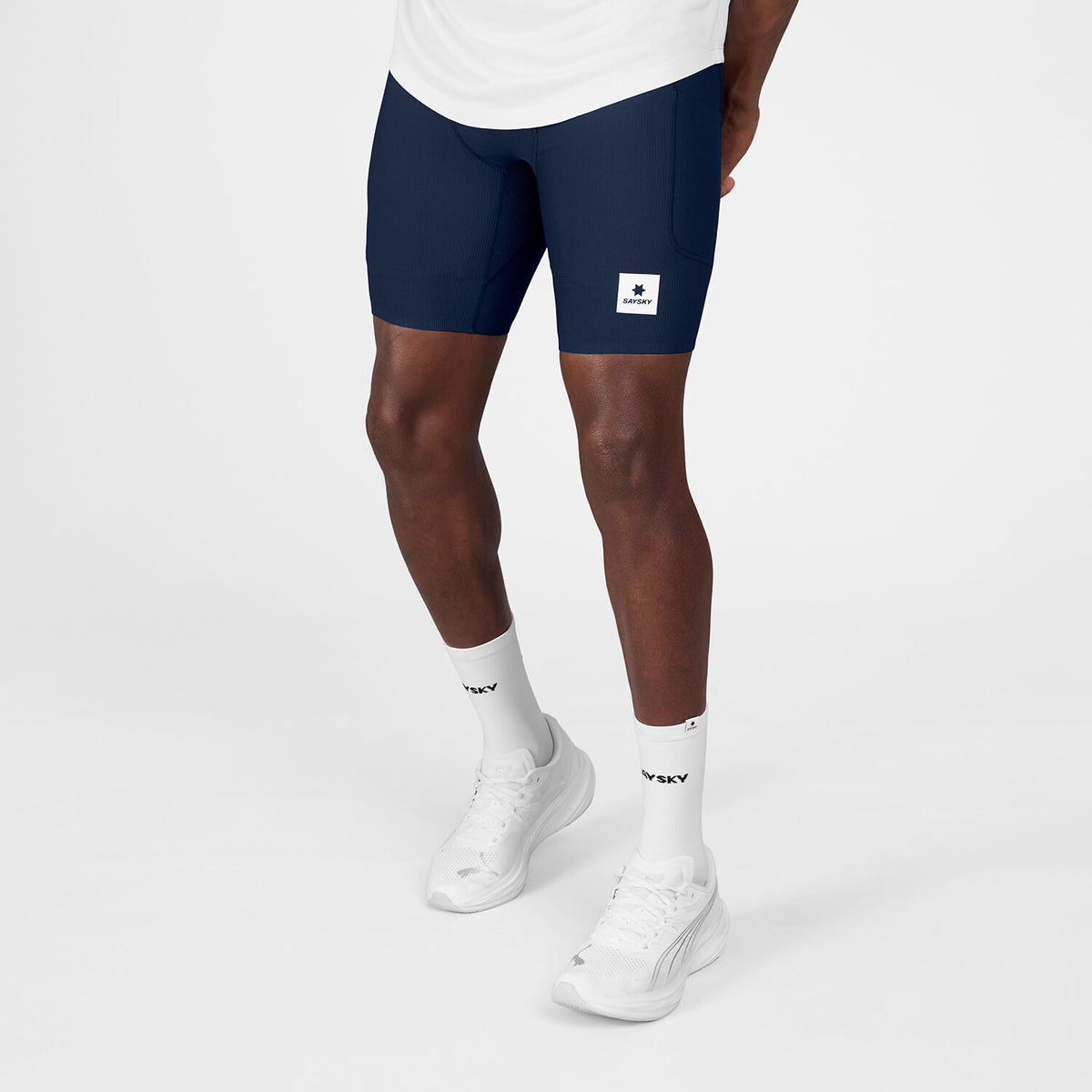 Saysky Combat+ Rib Short Tights 8'' Blue 201 SM55002