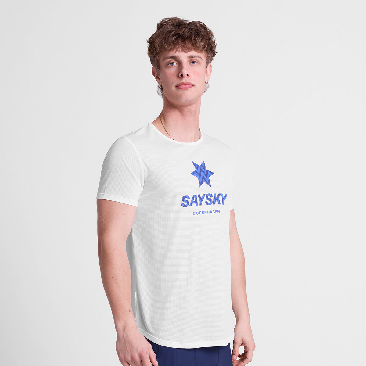 Saysky Zig Zag Flow T-shirt White 101 SM25020